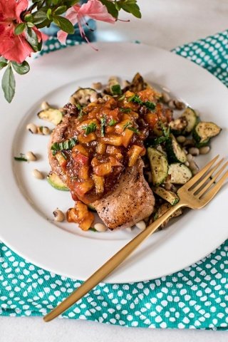 farm to table clean eating dinner with pork chops and sauteed vegetables.jpg