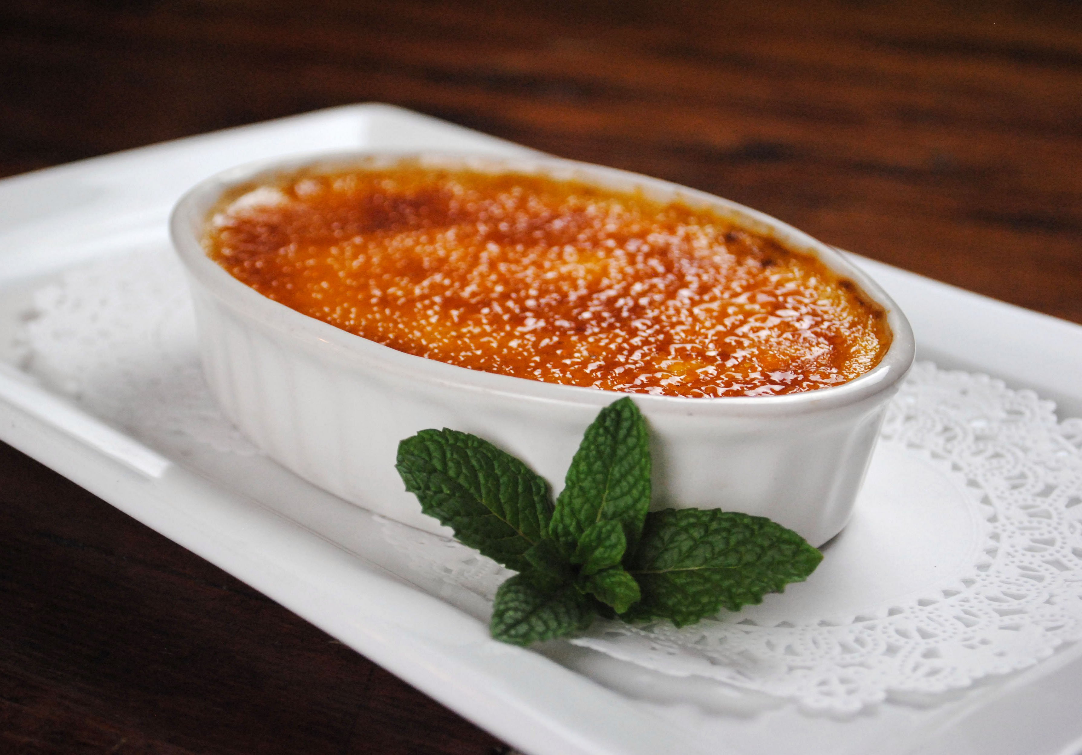 Creme Brulee is a stable on our dining pavilion menu
