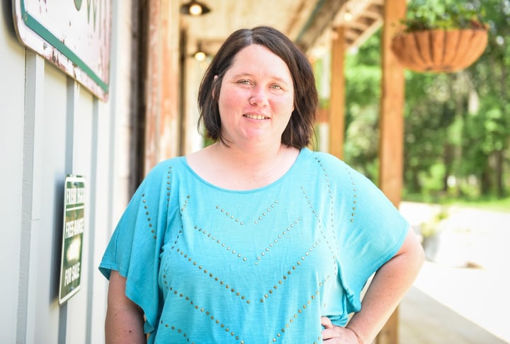 Amanda was voted employee of the month at our general store in downtown Bluffton