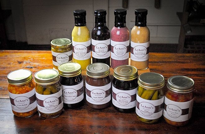 LeAnns Assortment gourmet sauce and pickled products are gluten free and all natural