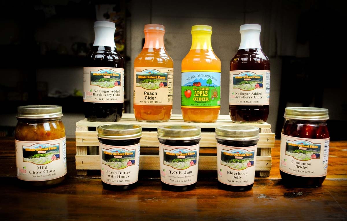Just a few of the more than 600 natural local products from Hillside Orchard Farms