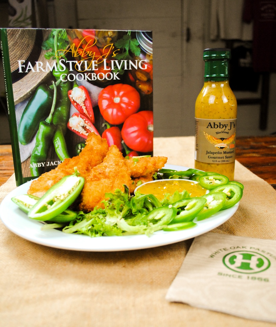 Abby J Mustard and Cookbook at White Oak Pastures General Store