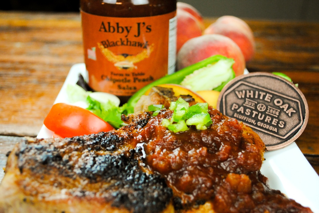 Abby J peach salsa 