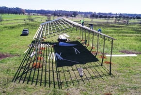 new cow pen construction