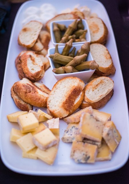 Customer Favorite Cheese Plate with pickled okra with barn free grassfed raw cheese and local bread.jpg