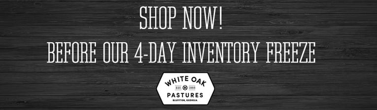 Shop now before our 4 day inventory freeze.