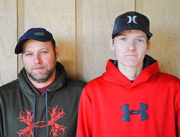 White Oak Pastures Further Processing Manager Jake Jacobs still works with his son Aaron.