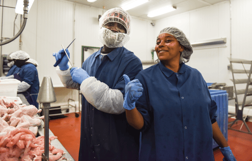 Lisa Brown manages poultry production for White Oak Pastures