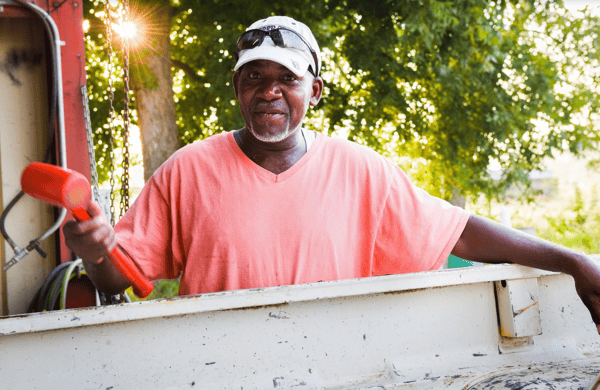 James Barbary has worked at White Oak Pastures for over two years and two holiday turkey seasons. 