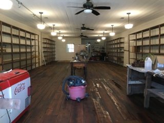 White Oak Pastures General Store new shelves 